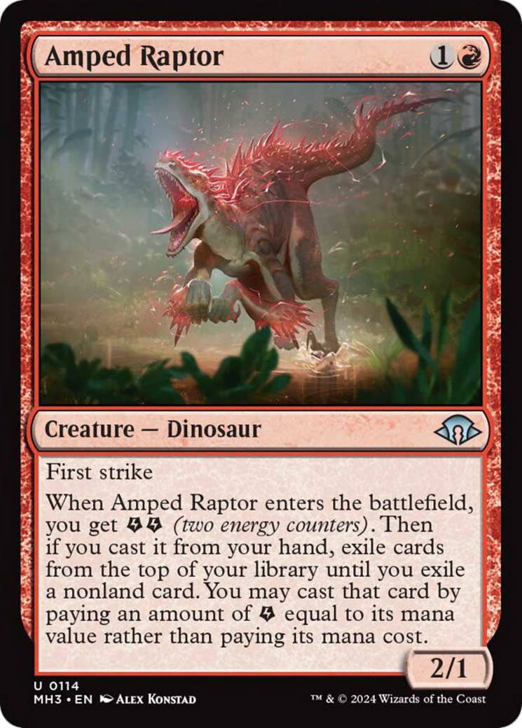 Amped Raptor [Modern Horizons 3] | Magic Magpie