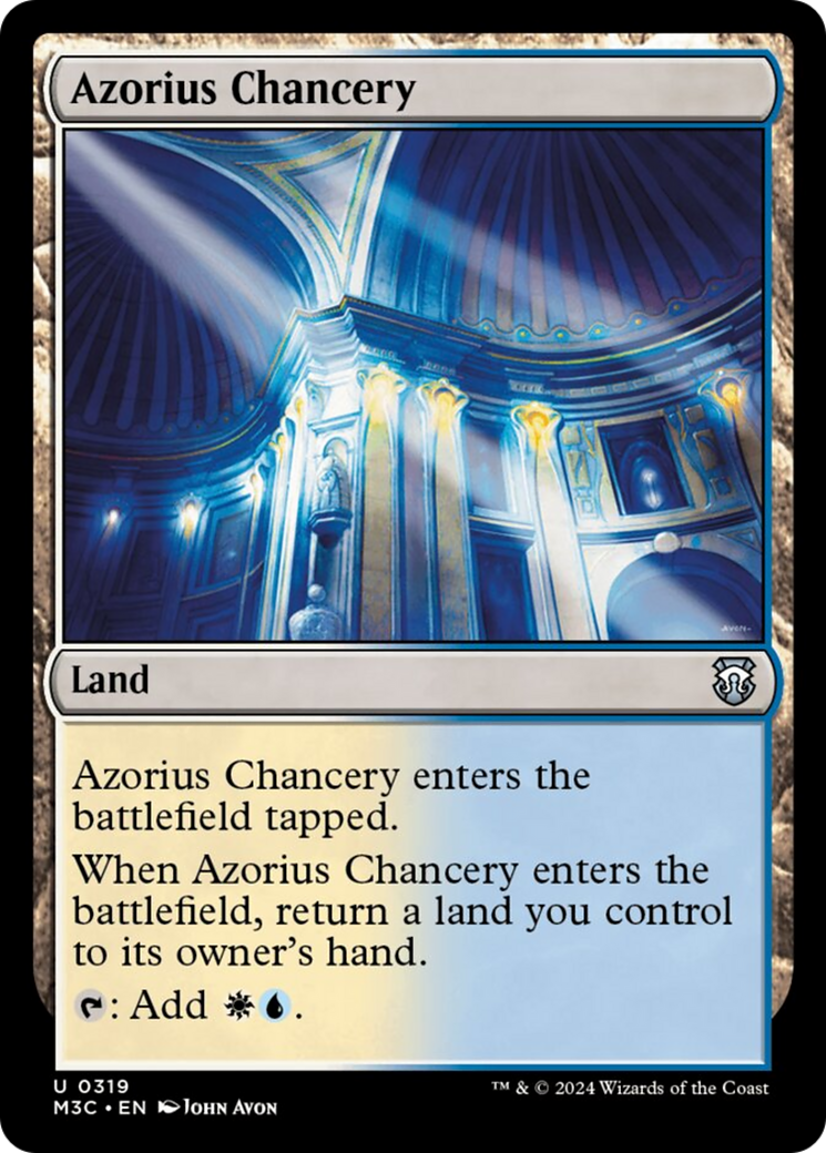 Azorius Chancery (Ripple Foil) [Modern Horizons 3 Commander] | Magic Magpie