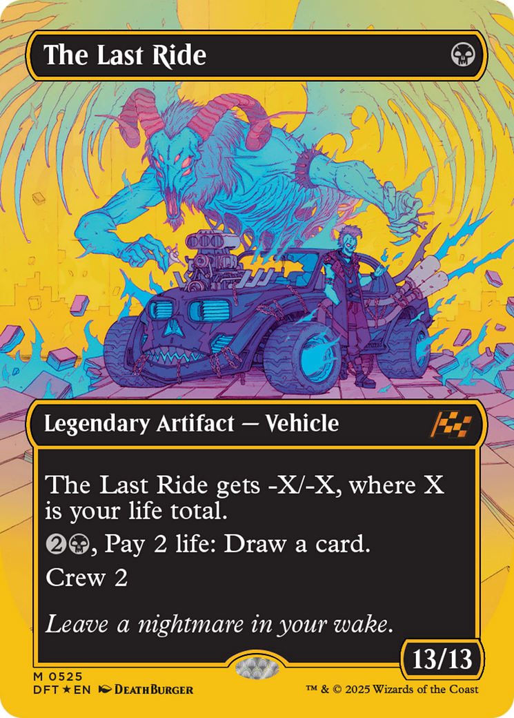 The Last Ride (Borderless) (First-Place Foil) [Aetherdrift] | Magic Magpie