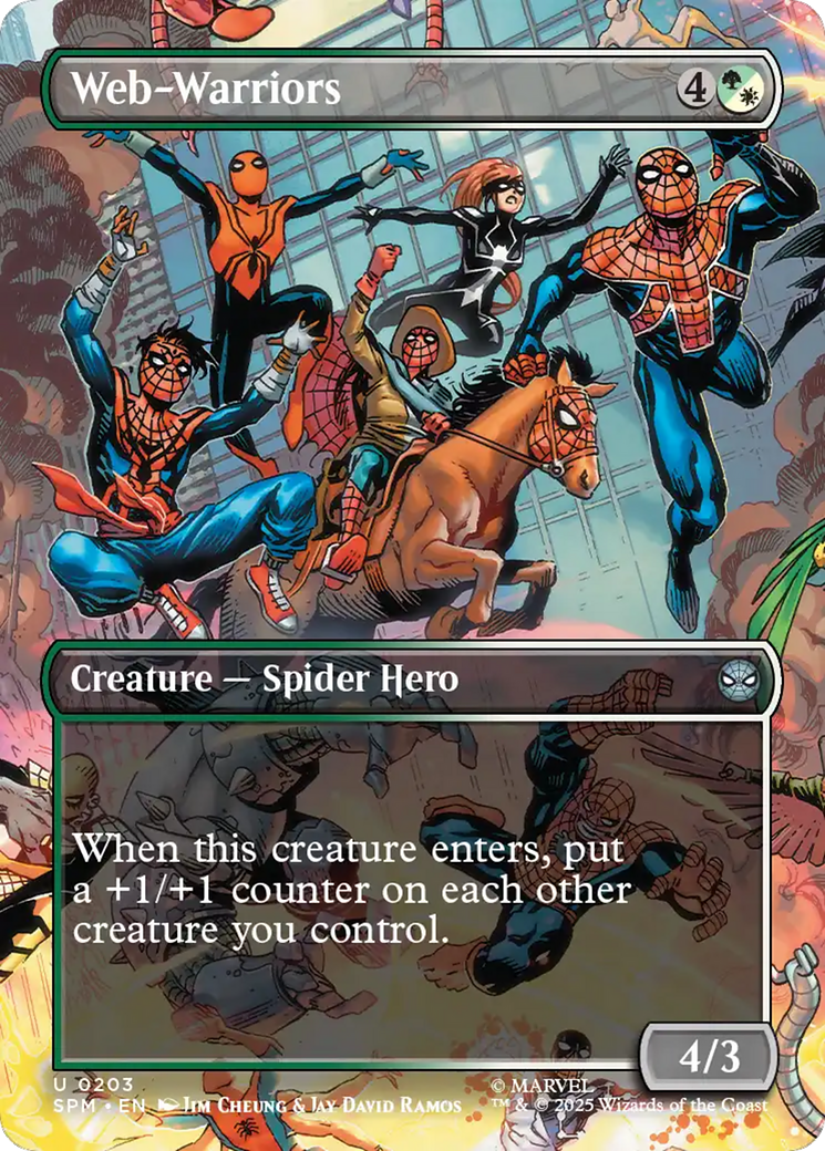 Web-Warriors (Borderless) [Marvel's Spider-Man] | Magic Magpie