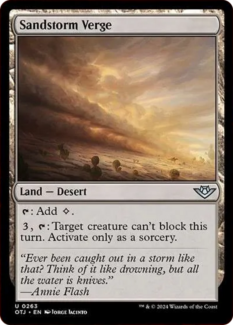 Sandstorm Verge [Outlaws of Thunder Junction] | Magic Magpie