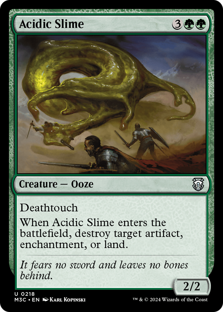 Acidic Slime (Ripple Foil) [Modern Horizons 3 Commander] | Magic Magpie