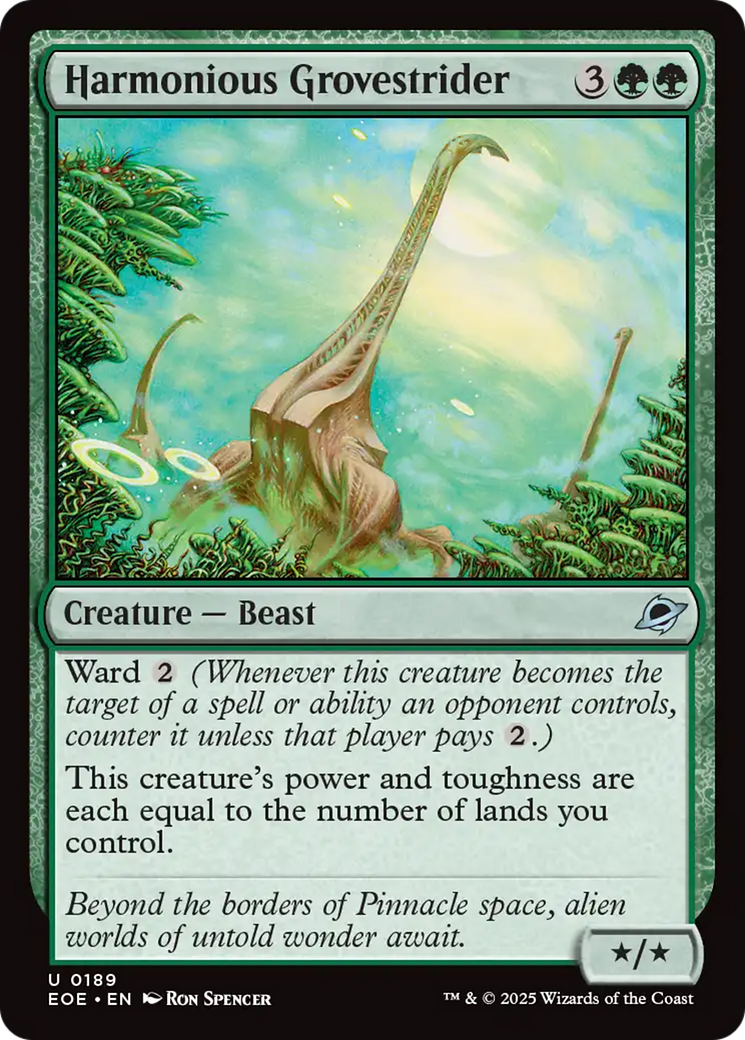 Harmonious Grovestrider [Edge of Eternities] | Magic Magpie