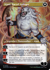 Ajani, Nacatl Pariah // Ajani, Nacatl Avenger (Borderless) (Textured Foil) [Modern Horizons 3] | Magic Magpie