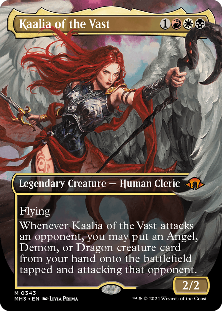 Kaalia of the Vast (Borderless) (0343) [Modern Horizons 3] | Magic Magpie