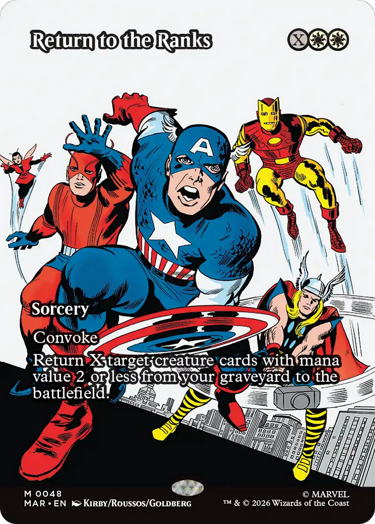Return to the Ranks (Borderless) [Marvel Universe: Eternal-Legal] | Magic Magpie