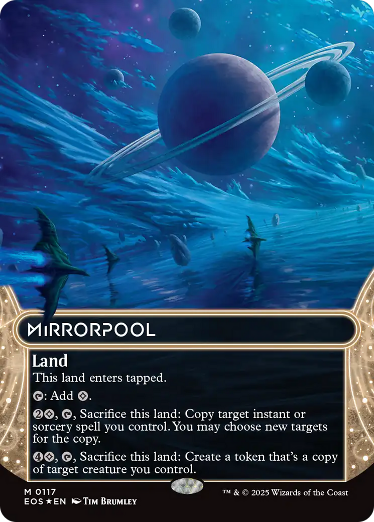 Mirrorpool (0117) (Borderless) (Galaxy Foil) [Edge of Eternities: Stellar Sights] | Magic Magpie