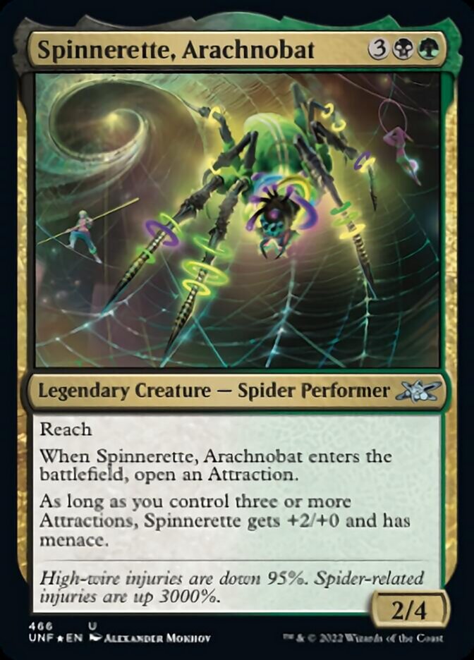 Spinnerette, Arachnobat (Galaxy Foil) [Unfinity] | Magic Magpie