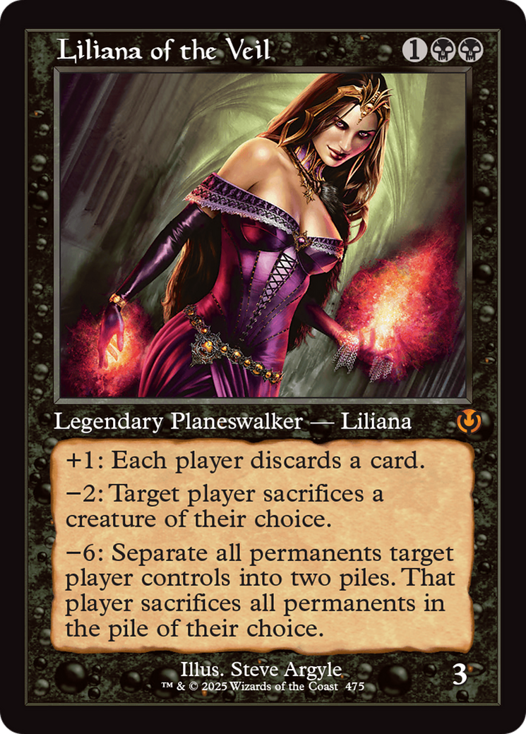 Liliana of the Veil (Retro Frame) [Innistrad Remastered] | Magic Magpie