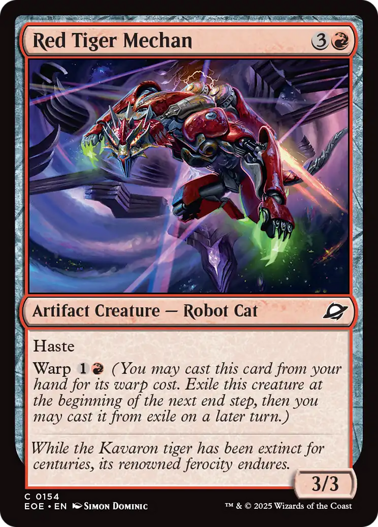 Red Tiger Mechan [Edge of Eternities] | Magic Magpie