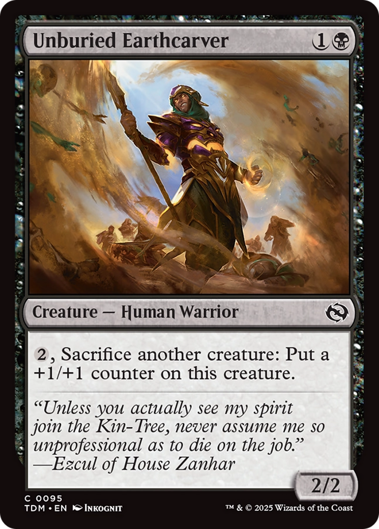 Unburied Earthcarver [Tarkir: Dragonstorm] | Magic Magpie