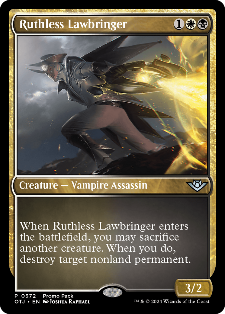 Ruthless Lawbringer (Promo Pack) [Outlaws of Thunder Junction Promos] | Magic Magpie