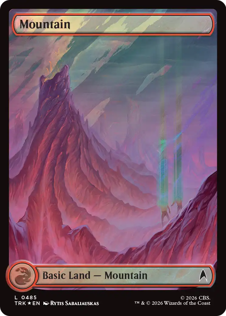 Mountain (0485) (Surge Foil) [Star Trek] | Magic Magpie