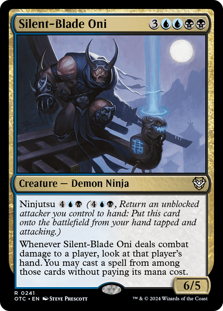 Silent-Blade Oni [Outlaws of Thunder Junction Commander] | Magic Magpie