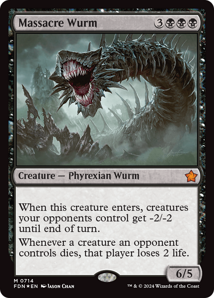 Massacre Wurm [Foundations] | Magic Magpie