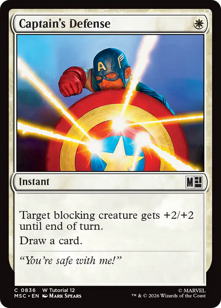 Captain's Defense [Marvel Super Heroes Commander] | Magic Magpie