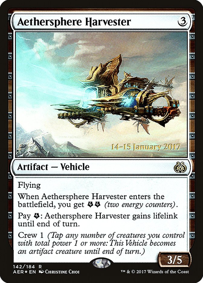 Aethersphere Harvester [Aether Revolt Prerelease Promos] | Magic Magpie