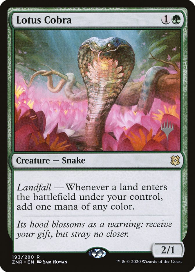 Lotus Cobra (Promo Pack) [Zendikar Rising Promos] | Magic Magpie