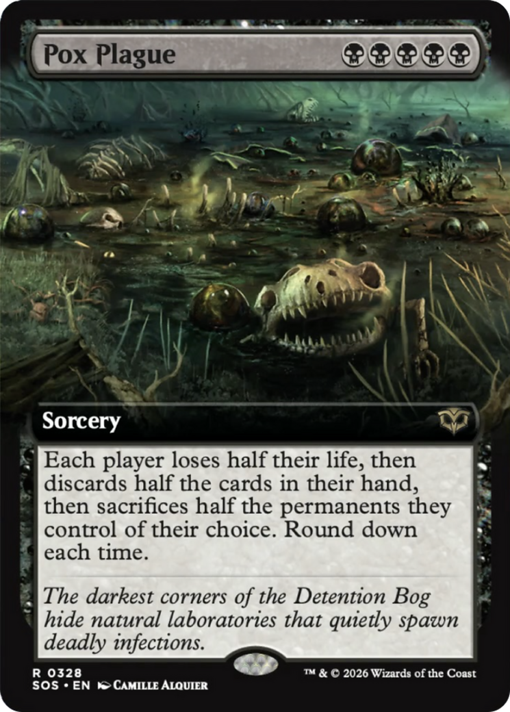 Pox Plague (Extended Art) [Secrets of Strixhaven] | Magic Magpie