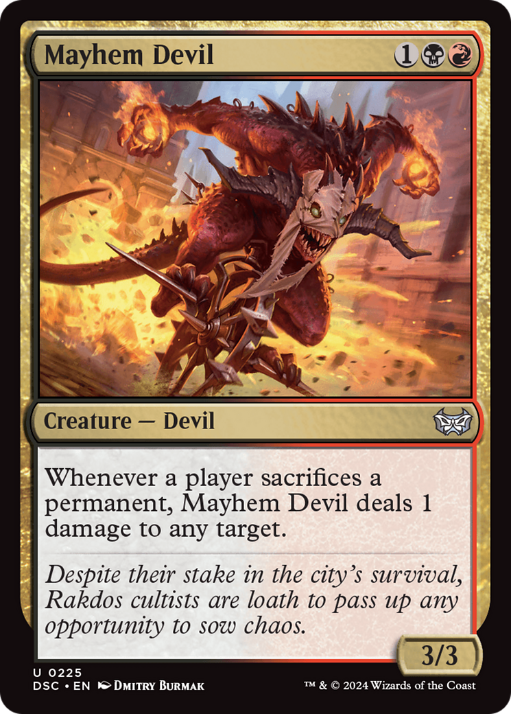 Mayhem Devil [Duskmourn: House of Horror Commander] | Magic Magpie