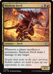 Mayhem Devil [Duskmourn: House of Horror Commander] | Magic Magpie