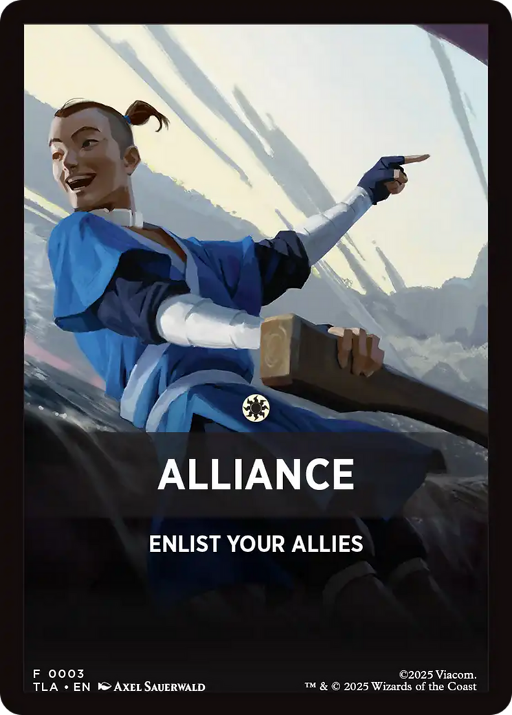 Alliance Theme Card [Avatar: The Last Airbender Tokens] | Magic Magpie