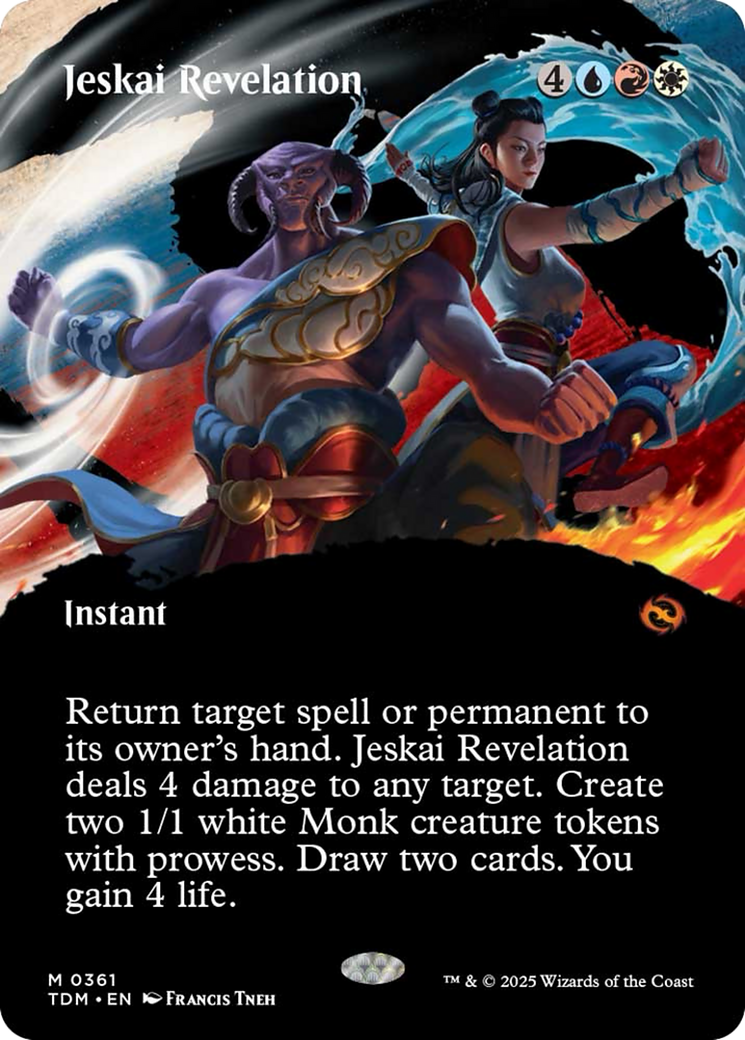 Jeskai Revelation (Borderless) [Tarkir: Dragonstorm] | Magic Magpie
