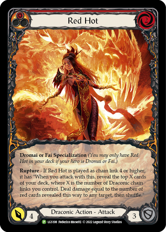 Red Hot [LGS108] (Promo)  Rainbow Foil | Magic Magpie