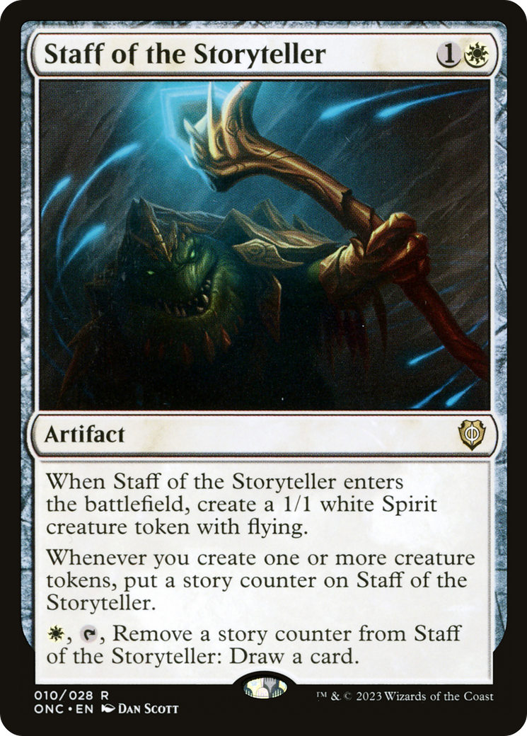 Staff of the Storyteller [Phyrexia: All Will Be One Commander] | Magic Magpie