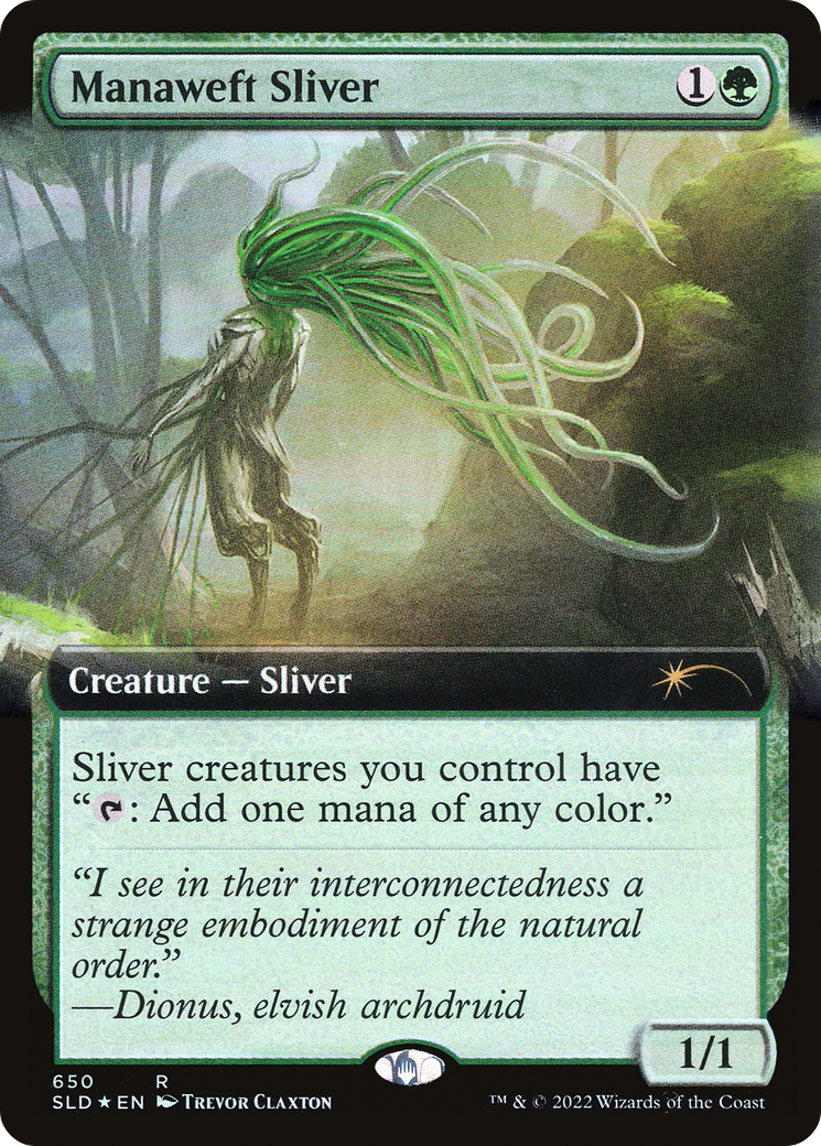 Manaweft Sliver (Extended Art) [Secret Lair Drop Promos] | Magic Magpie