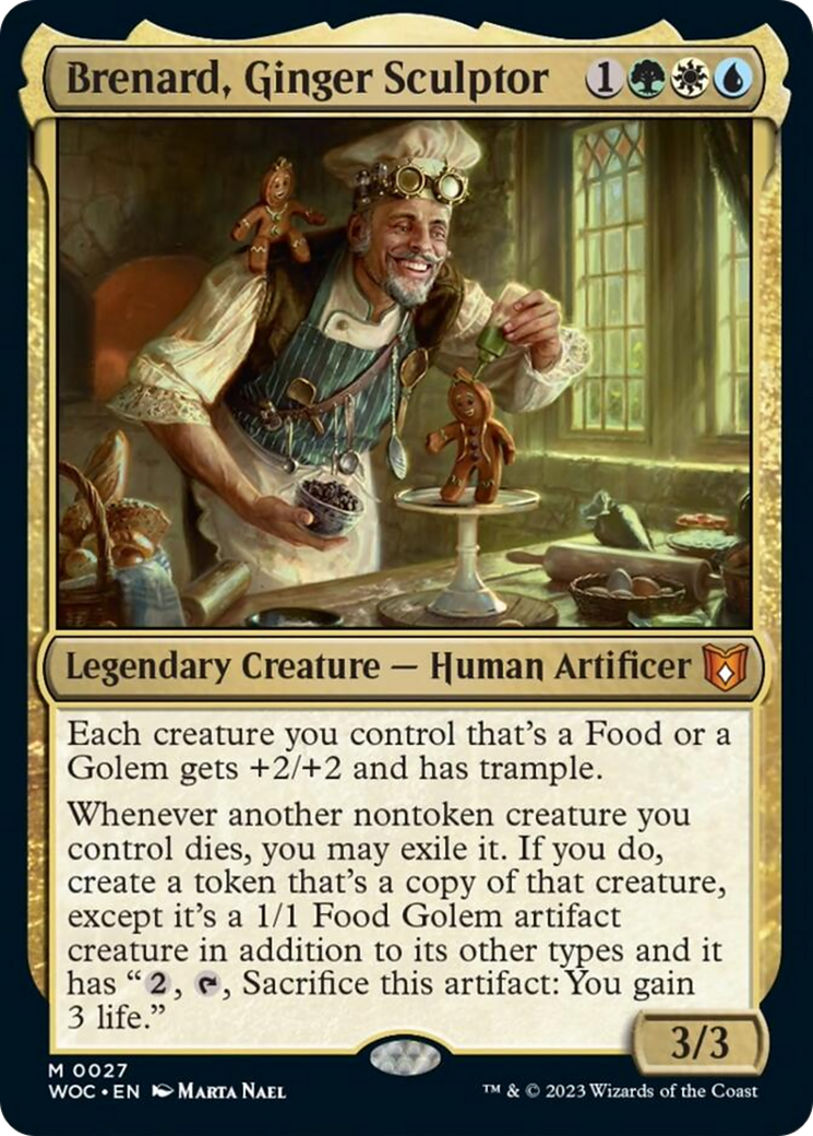 Brenard, Ginger Sculptor [Wilds of Eldraine Commander] | Magic Magpie