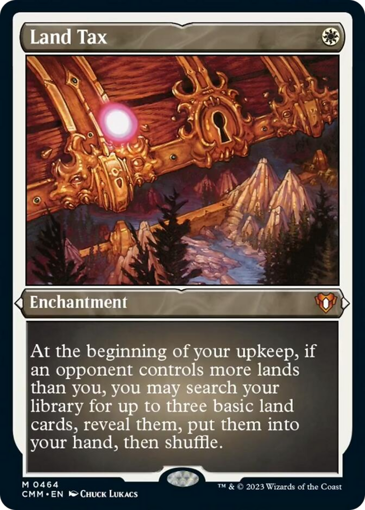 Land Tax (Foil Etched) [Commander Masters] | Magic Magpie