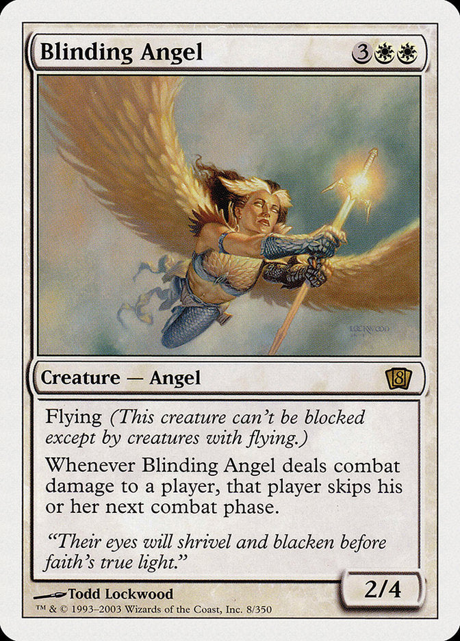 Blinding Angel (8th Edition) [Oversize Cards] | Magic Magpie