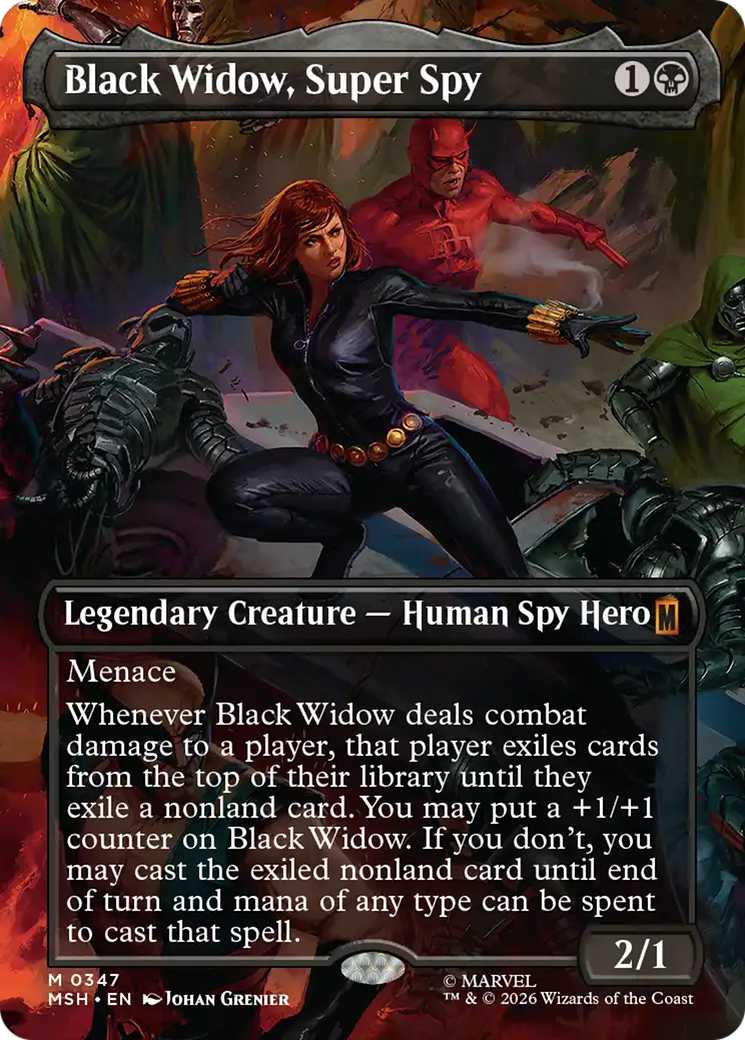Black Widow, Super Spy (Borderless) (0347) [Marvel Super Heroes] | Magic Magpie