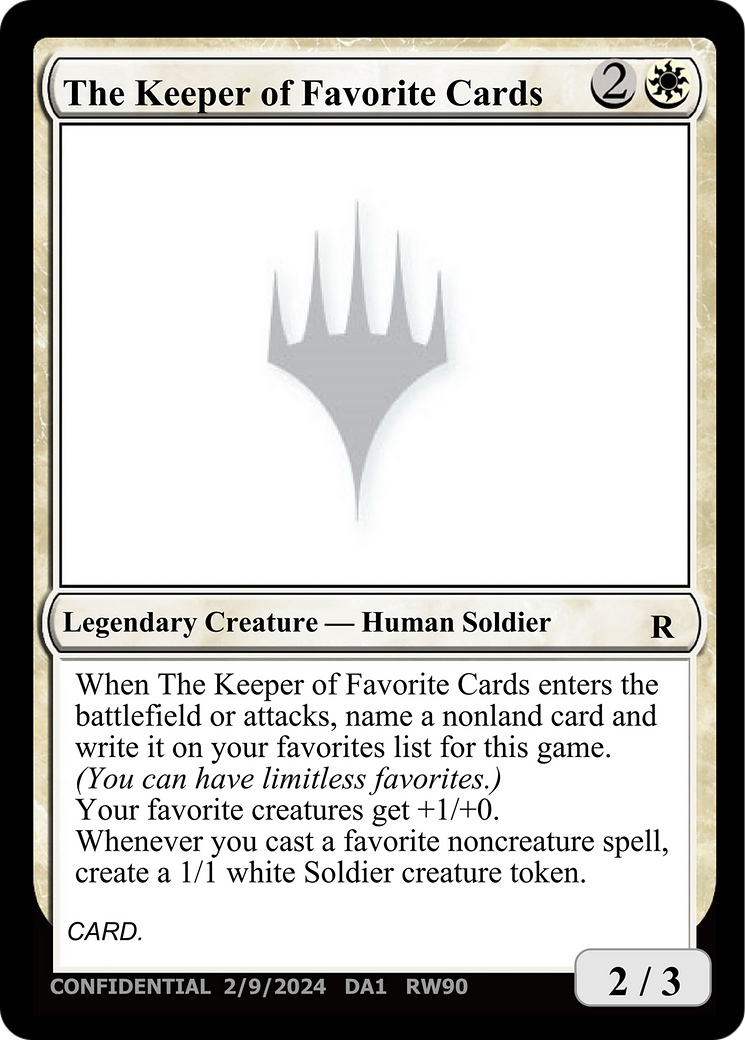 The Keeper of Favorite Cards [Unknown Event] | Magic Magpie