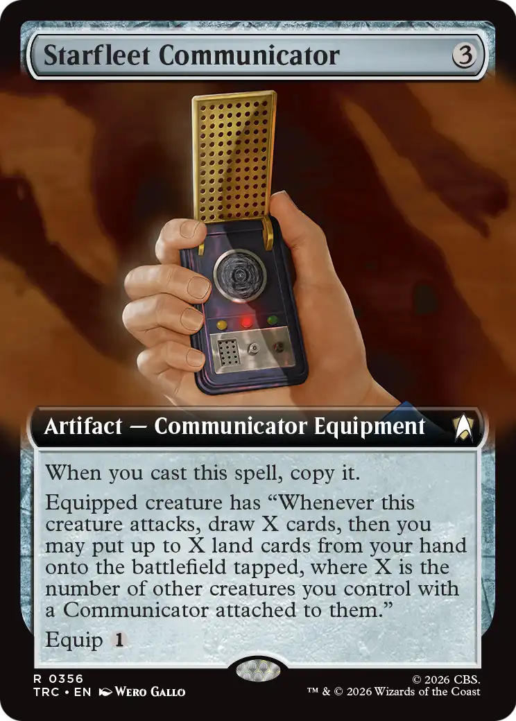Starfleet Communicator (Extended Art) [Star Trek Commander] | Magic Magpie