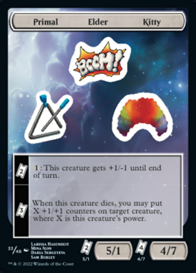 Primal Elder Kitty [Unfinity Stickers] | Magic Magpie