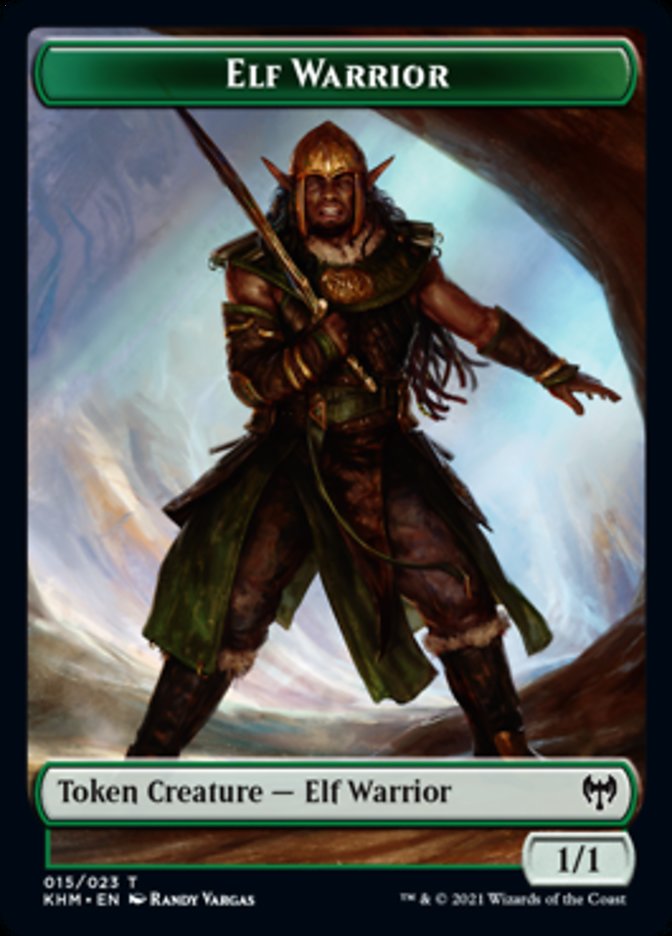 Elf Warrior Token [Kaldheim Tokens] | Magic Magpie