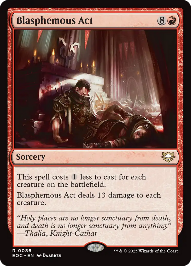 Blasphemous Act [Edge of Eternities Commander] | Magic Magpie