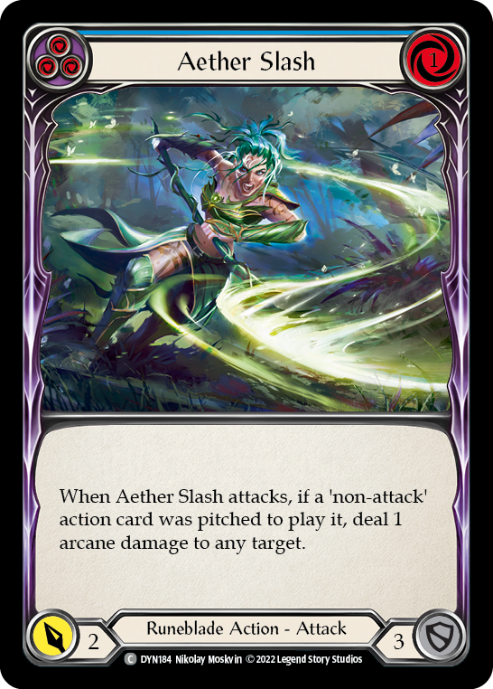 Aether Slash (Blue) [DYN184] (Dynasty) | Magic Magpie