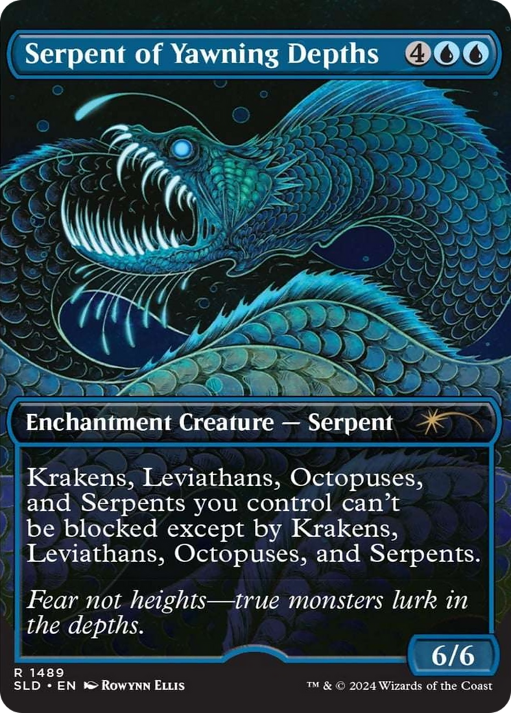 Serpent of Yawning Depths (Rainbow Foil) [Secret Lair Drop Series] | Magic Magpie