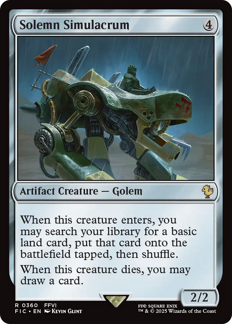 Solemn Simulacrum [FINAL FANTASY Commander] | Magic Magpie