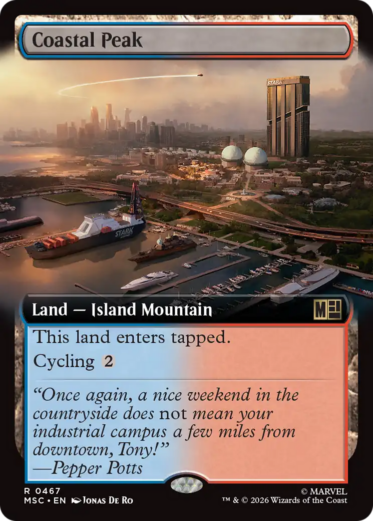 Coastal Peak (Extended Art) [Marvel Super Heroes Commander] | Magic Magpie