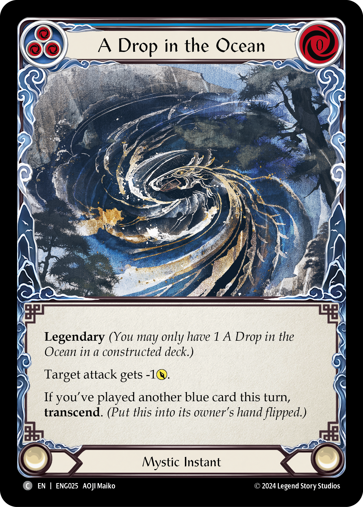 A Drop in the Ocean [ENG025] (Part the Mistveil Enigma Blitz Deck) | Magic Magpie