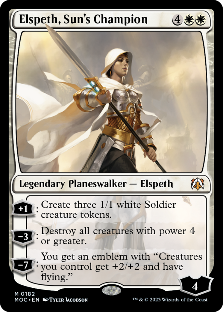 Elspeth, Sun's Champion [March of the Machine Commander] | Magic Magpie