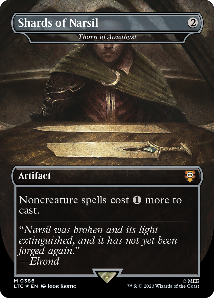 Shards of Narsil - Thorn of Amethyst (Surge Foil Realms and Relics) [The Lord of the Rings: Tales of Middle-Earth Commander] | Magic Magpie