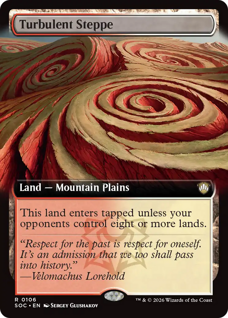 Turbulent Steppe (Extended Art) [Secrets of Strixhaven Commander] | Magic Magpie