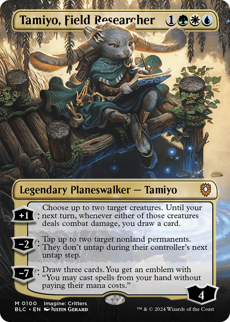 Tamiyo, Field Researcher (Borderless) [Bloomburrow Commander] | Magic Magpie