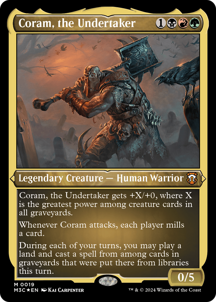 Coram, the Undertaker (Foil Etched) [Modern Horizons 3 Commander] | Magic Magpie