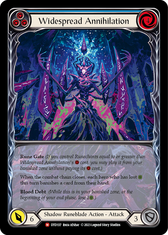 Widespread Annihilation (Extended Art) [DTD137] (Dusk Till Dawn)  Rainbow Foil | Magic Magpie